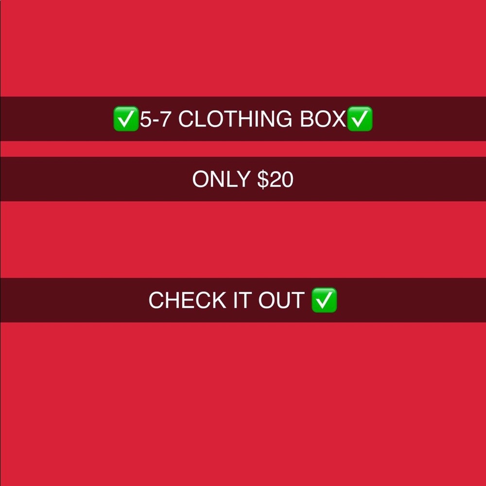 $20 for 7 PIECES OF CLOTHES!